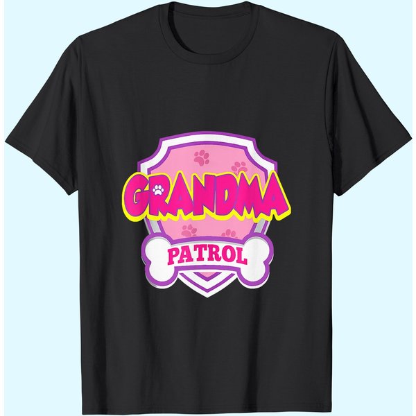 Grandma Patrol Dog Gift Birthday Party T-shirt