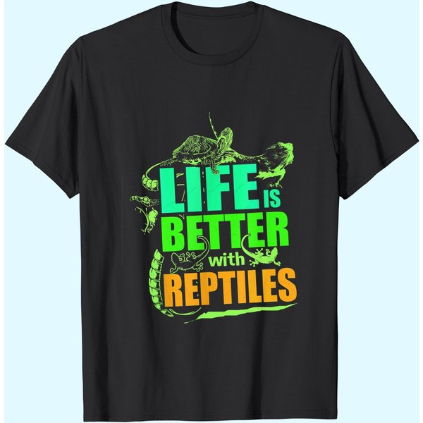 Life Is Better With Reptiles Leopard Gecko T-Shirt-image