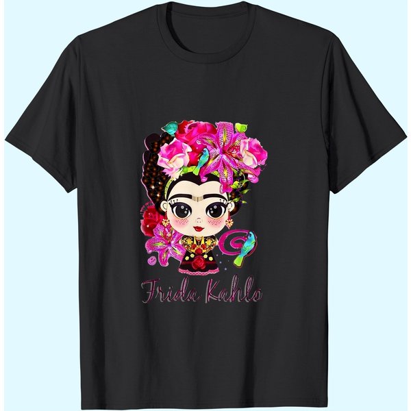 Womens Love Fridas Funny Arts Kahlos T-Shirt-image