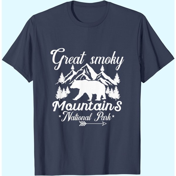 Great Smoky Mountains National Park Us Black Bears Vintage T-Shirt-image