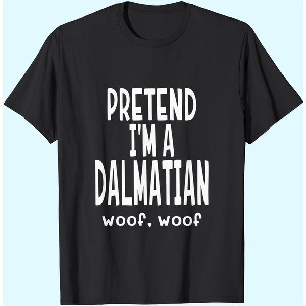 Funny Dalmatian Shirt - Lazy Halloween Costume T Shirt-image