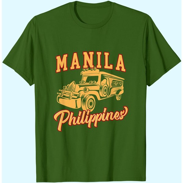 Jeepney Manila Philippines Vintage T-Shirt-image