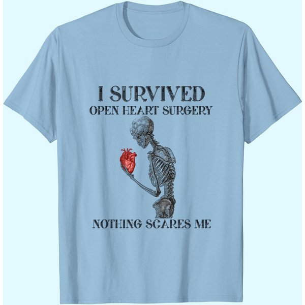I Survived Open Heart Surgery Survivor Gift T-Shirt-image