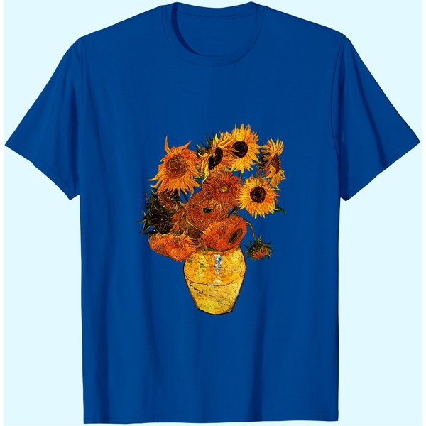 Van Gogh Sunflowers Painting T-Shirt-image