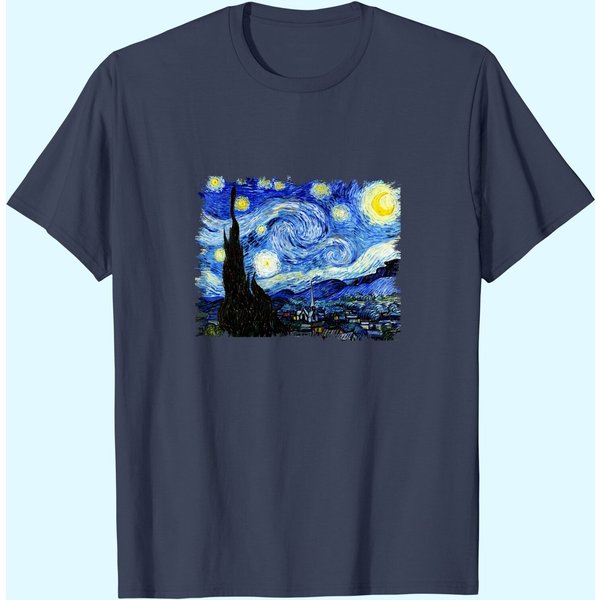 The Starry Night Vincent Van Gogh T-Shirt-image