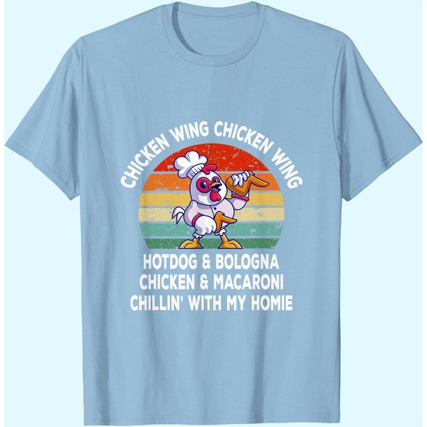 Chicken Wing Chicken Wing Hotdog And Bologna Funny T-Shirt-image