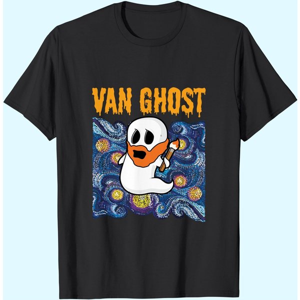 Halloween Van Gogh Starry Night T-Shirt-image