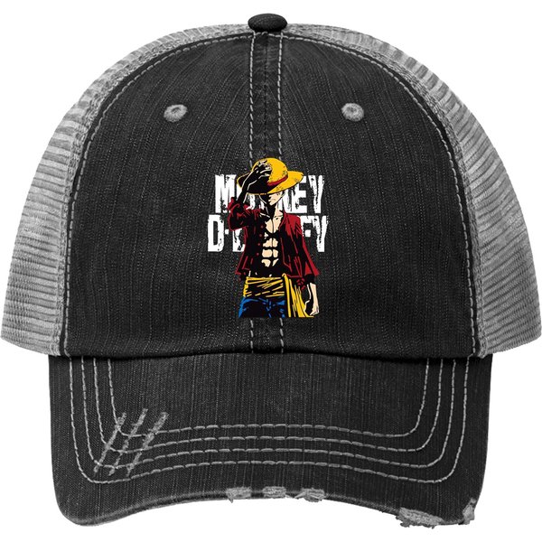 Anime One Piece Monkey D.Luffy Trucker Hats-image