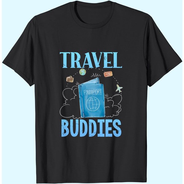 Traveller Flight Travel Buddies T-Shirt-image