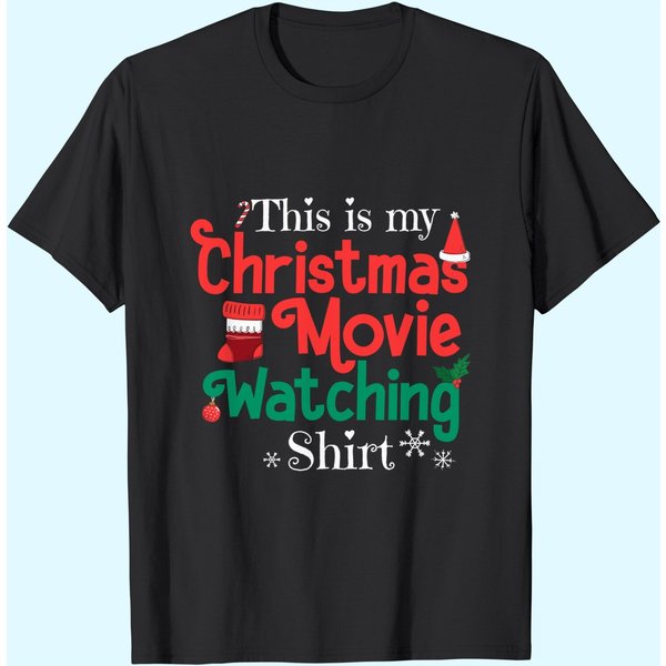 This Is My Christmas Movie Watching T-Shirt-image