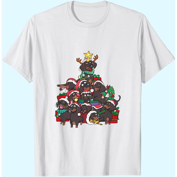 Dachshund Christmas T-Shirt-image