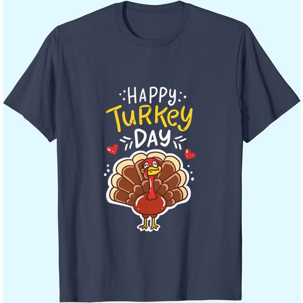 Thanksgiving Happy Turkey Day Holiday Gift T-Shirt-image