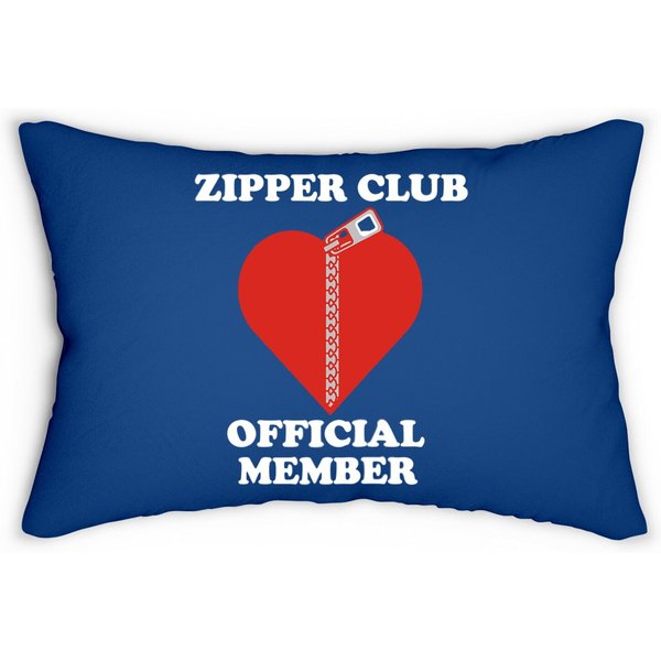 Zipper Club Official Member Open Heart Surgery Lumbar Pillow-image