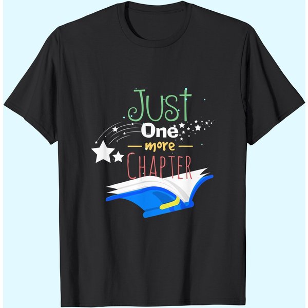 Avid Reader Just One More Chapter Book Lover Gift T-Shirt-image
