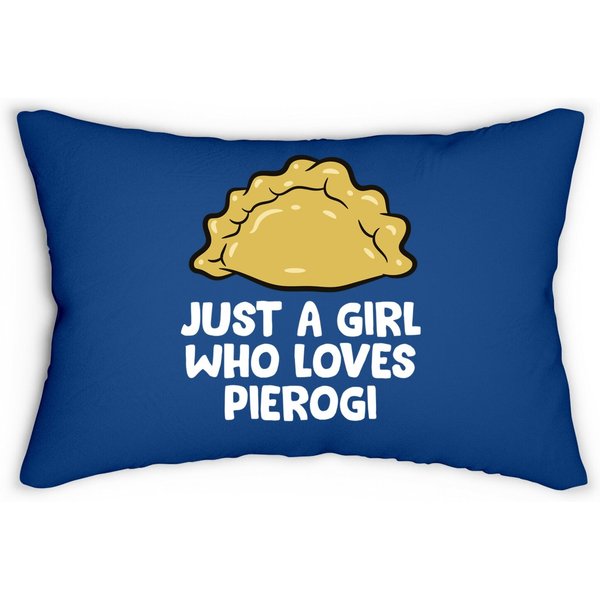 Just A Girl Who Loves Pierogi Polish Lumbar Pillow-image