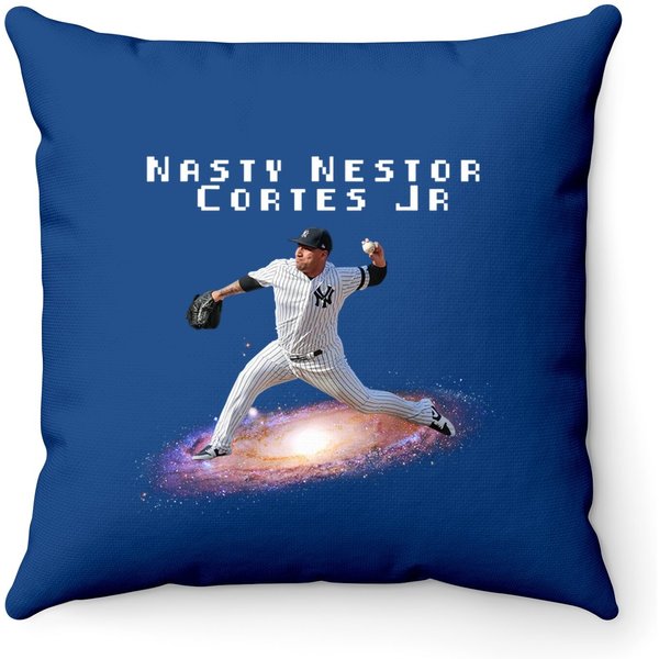 Nestor Cortes Jr Throw Pillow-image