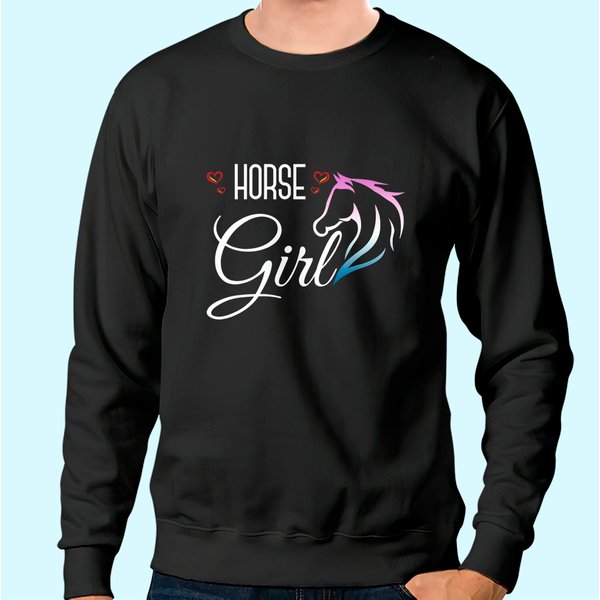 Horse Girl Equestrian Sweatshirt-image