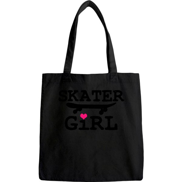 Skater Girl Skateboard Skateboarding Tote Bag-image