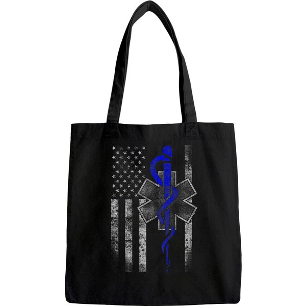 Emt First Responder Flag Tote Bag
