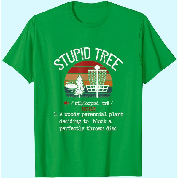 Stupid Tree Disc Golf Vintage T-Shirt-image