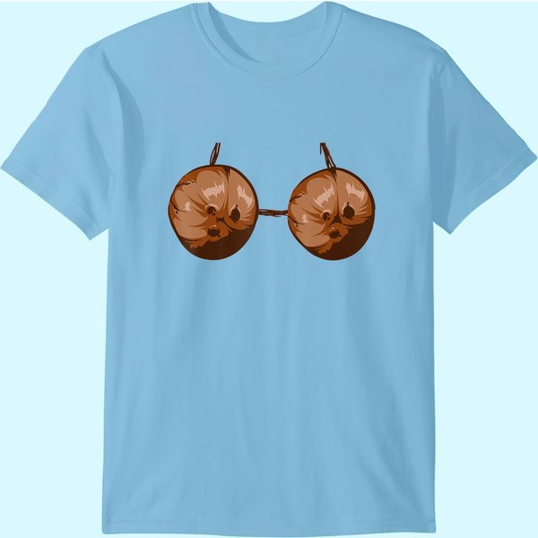 Summer Coconut Bra Halloween Costume Outfit T Shirt-image