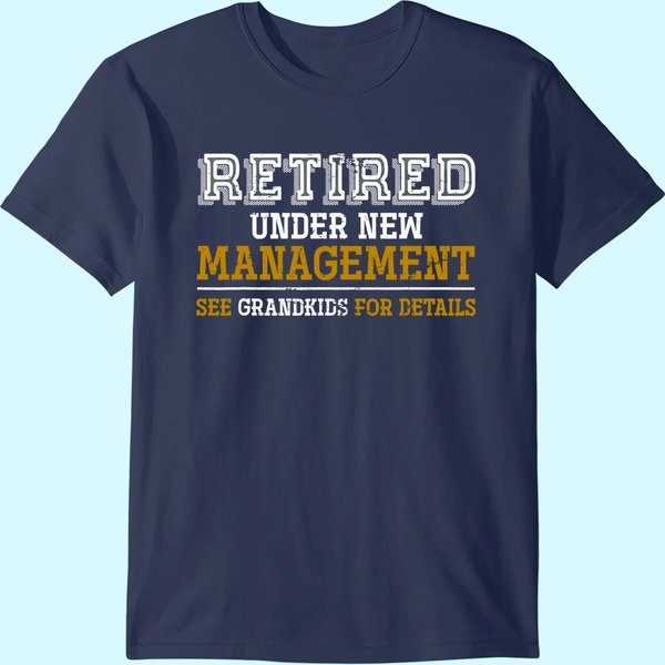 Funny Grandkids Grandpa Retirement Gift Retired T-Shirt-image