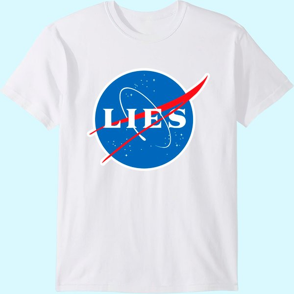 Nasa Lies Flat Earth T-Shirt-image