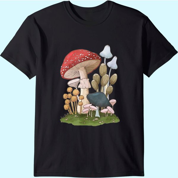 Mushroom T-Shirt Mycology Fungi Foraging Mushroom Whisperer T-Shirt-image