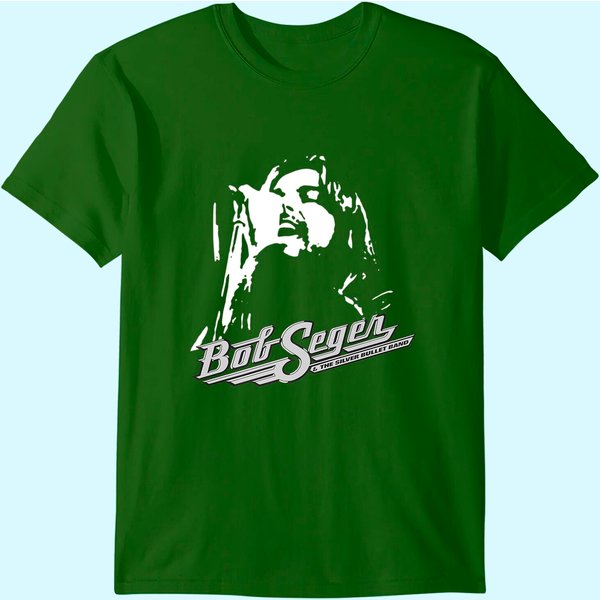 Funny Bob Arts Seger Rock Music Legends Live Forever Gifts T-Shirt-image