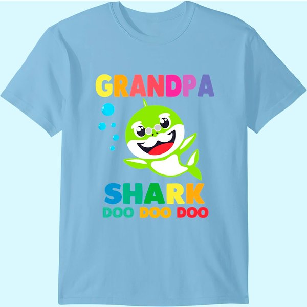 Men's T Shirt Grandpa Shark-image