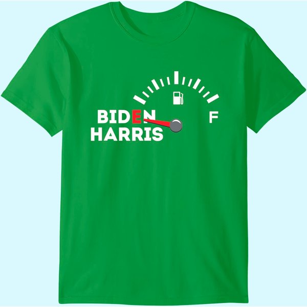 Funny Biden Gas Shirt | Empty Fuel Tank Gas Shortage T-Shirt-image