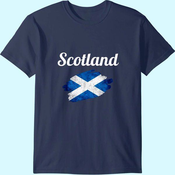 Euro 2024 Men's T Shirt Scotland Fans Vintage-image