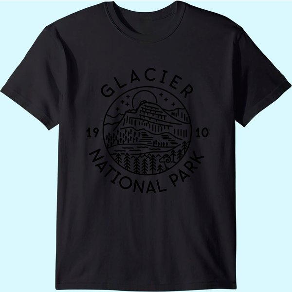 Glacier National Park 1910 Montana T-Shirt-image