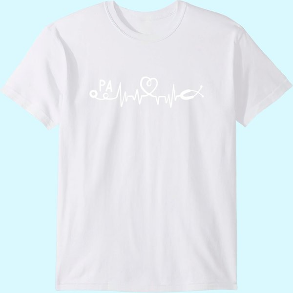 Pa Physician Assistant Heartbeat T Shirt-image