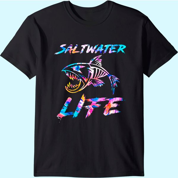 Saltwater Life Fishing T-Shirt-image