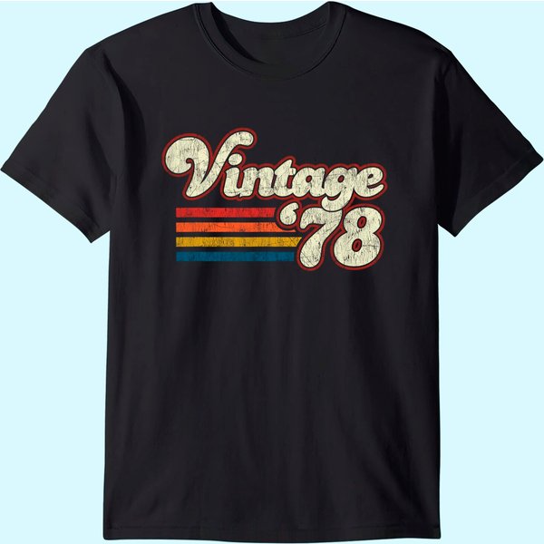 Vintage 1978 43Rd Birthday T Shirt-image