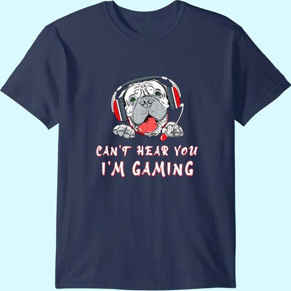 Can't Hear You I'm Gaming Headset Headphones Gamer T-Shirt-image