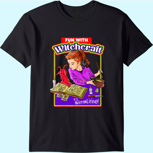 Witchcraft Wiccan-Licious! Necronomicon T Shirt-image