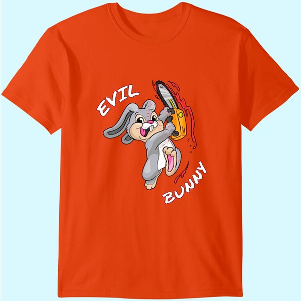 Evil Bunny Shirt Halloween Funny Bad Rabbit Killer T Shirt-image
