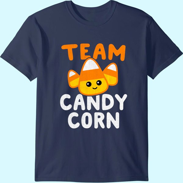 Halloween Team Candy Corn Funny Lazy T-Shirt-image