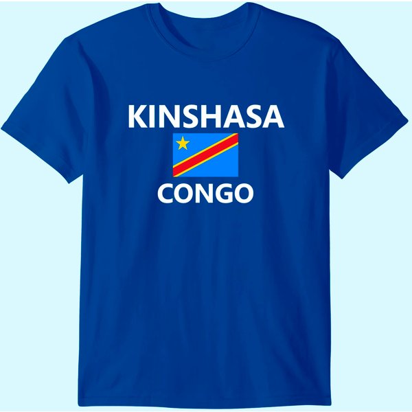 Kinshasa Congo Flag City T-Shirt-image