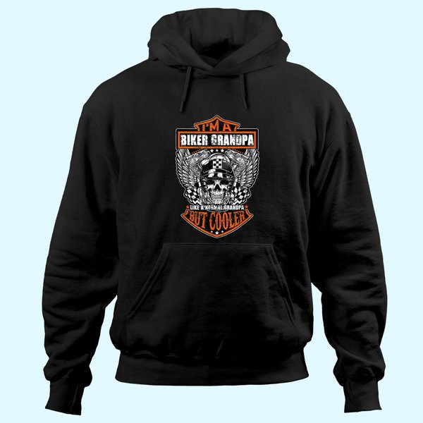 I'm A Biker Grandpa Like A Normal Grandpa But Cooler Gifts Hoodie-image