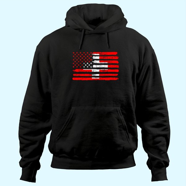 Usa Switzerland Flag American Swiss Hoodie-image