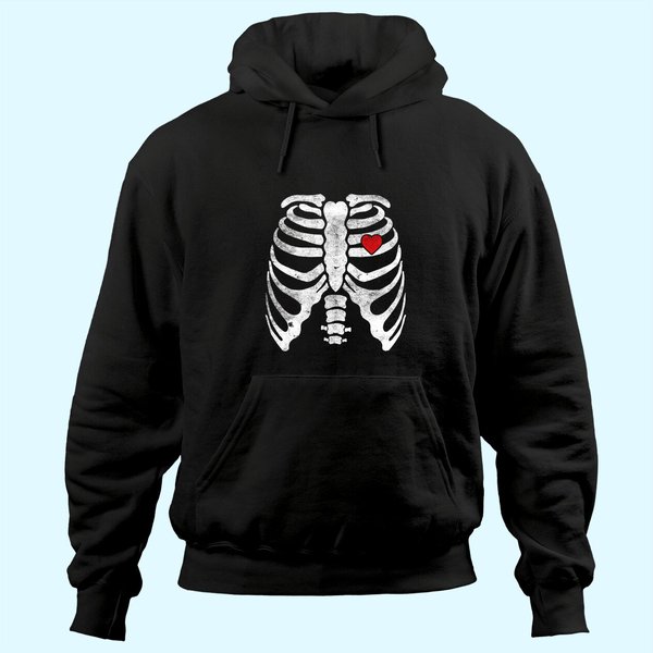Skeleton Heart Rib Cage Hoodie-image