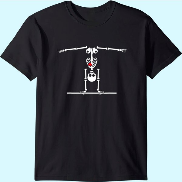 Gymnastics Skeleton Style Happy Halloween Costume T Shirt-image