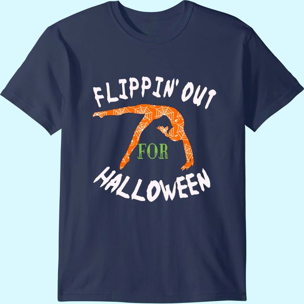 Girls Flipping Out For Halloween Gymnastics T Shirt-image