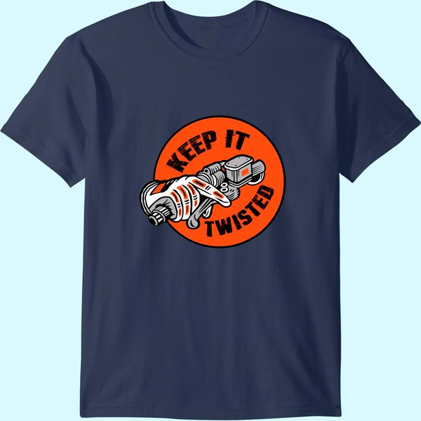 Motorcycle Biker Keep It Twisted T Shirt-image