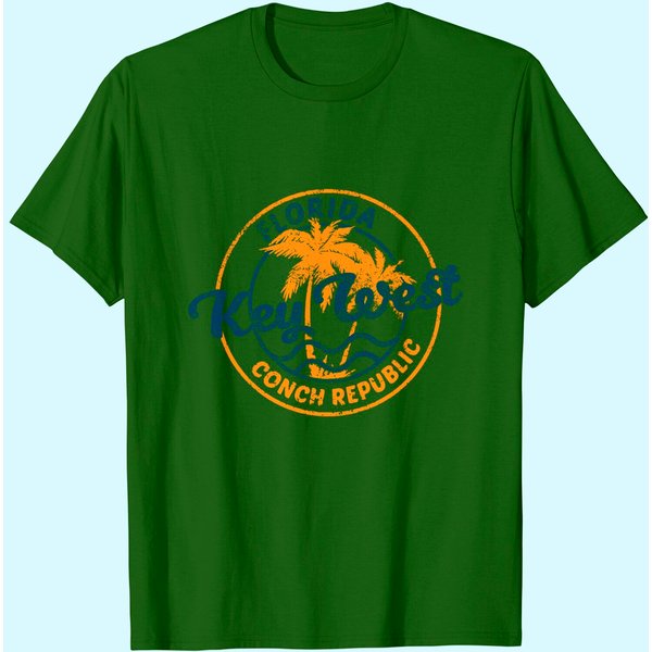 Key West Vintage Emblem Basic Cotton T-Shirt-image