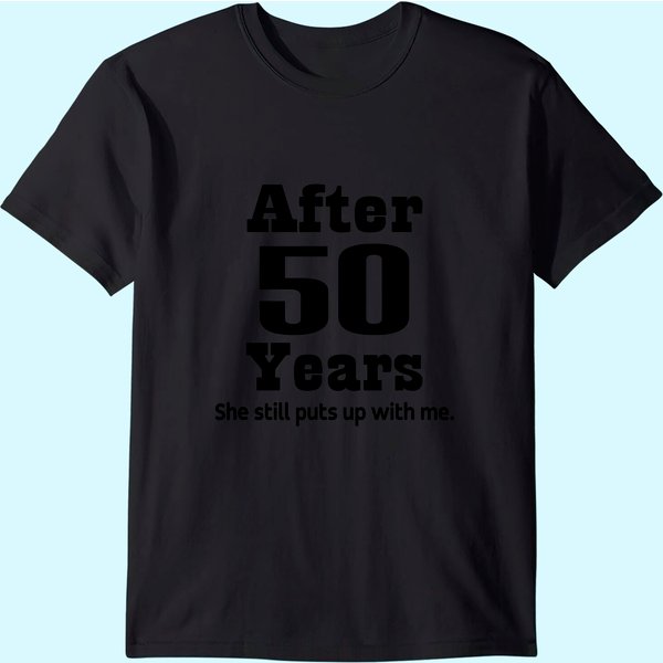 50Th Anniversary T-Shirt Funny Husband Party Tee-image