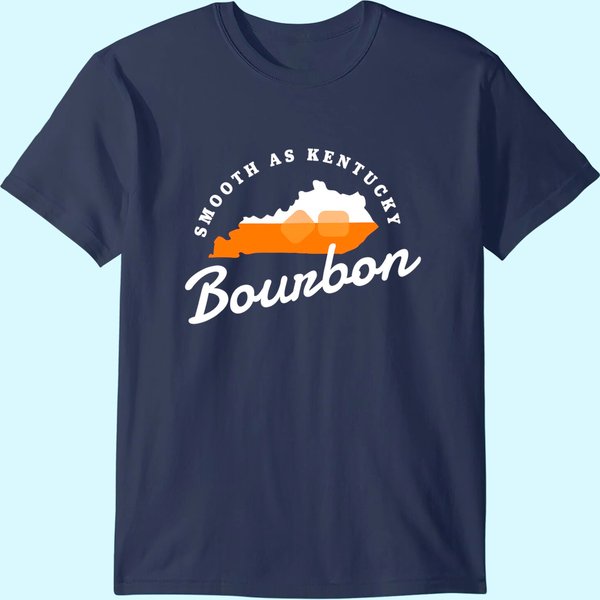 Funny Bourbon Drinker Smooth As Kentucky Bourbon Whiskey T-Shirt-image